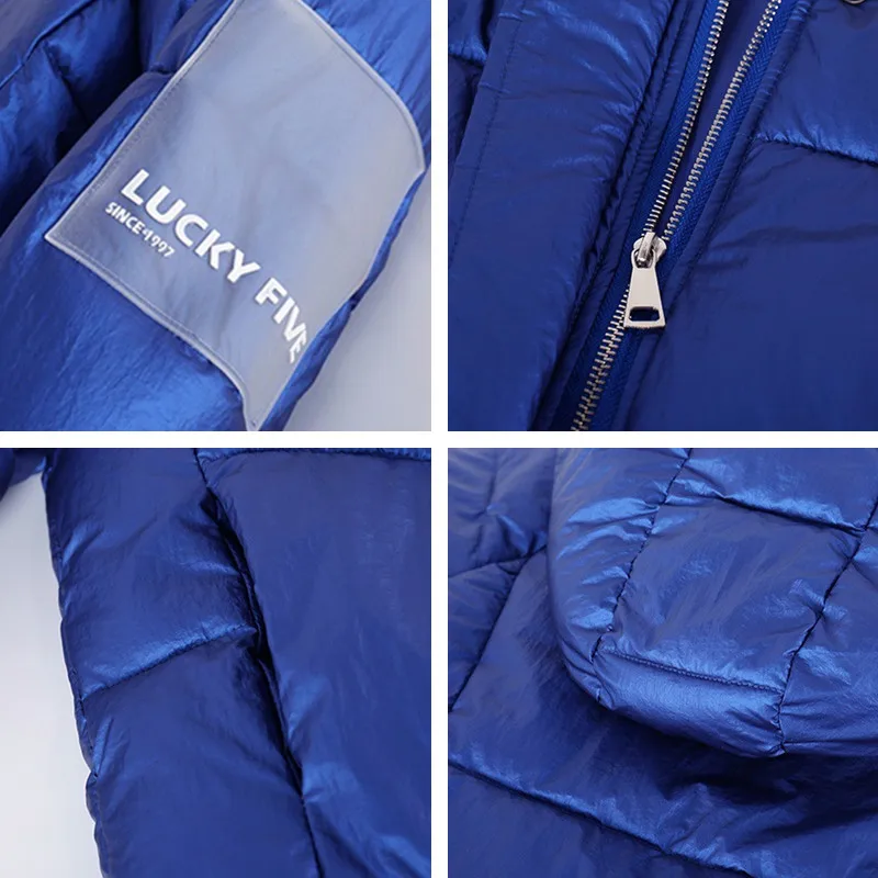 Модная женская зимняя куртка с капюшоном s Женская парка теплая больших размеров