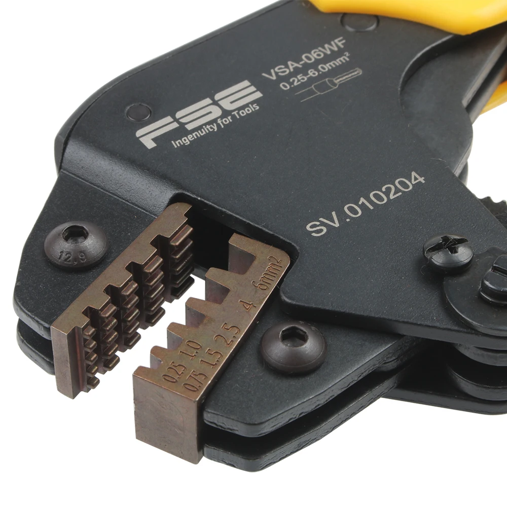 

VSA-06WF crimping pliers 0.25-6mm2 23-10AWG for Tubular terminals clamp self-adjusting labor-saving type mini tools