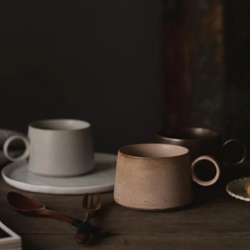 380 мл японская керамическая кофейная кружка винтажная чайная чашка латте