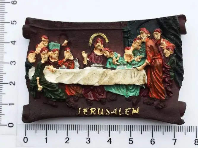 Магнитное украшение на холодильник туристический сувенир из Израиля церковь