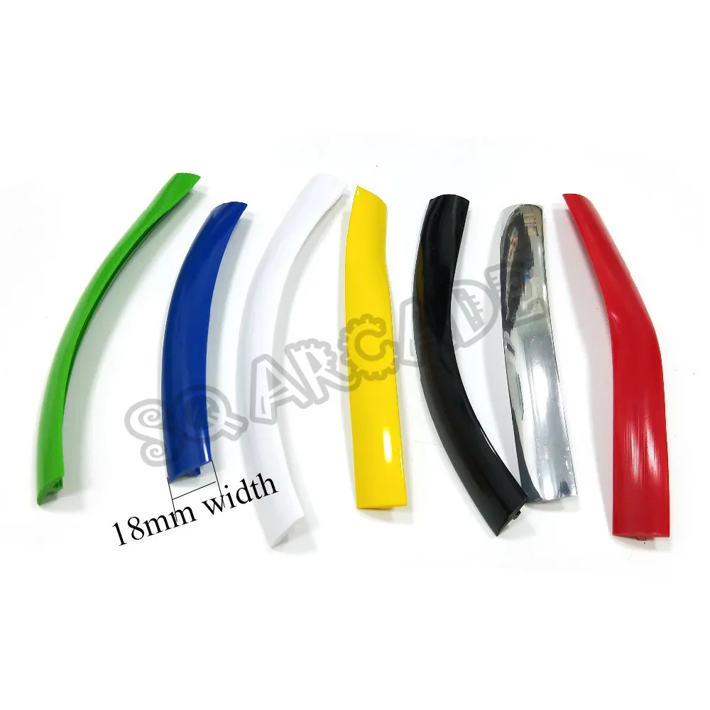 100m Length 16mm Width Plastic T-Molding T Moulding for Arcade MAME Game Machine Cabinet PVC Chrome/black/red/blue/yellow/green