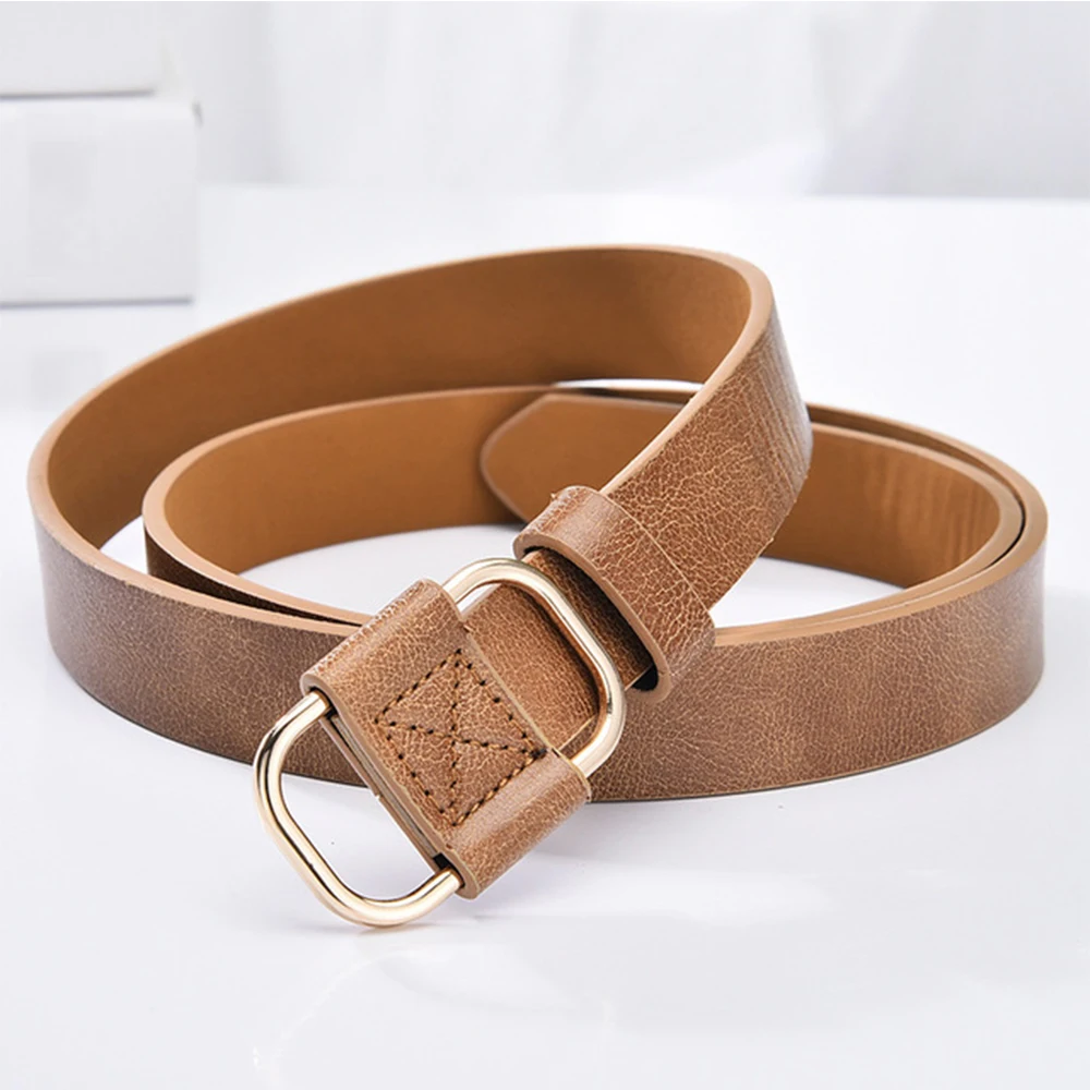 Ремень из натуральной кожи Женский Стильный дизайнерский пояс в стиле ретро