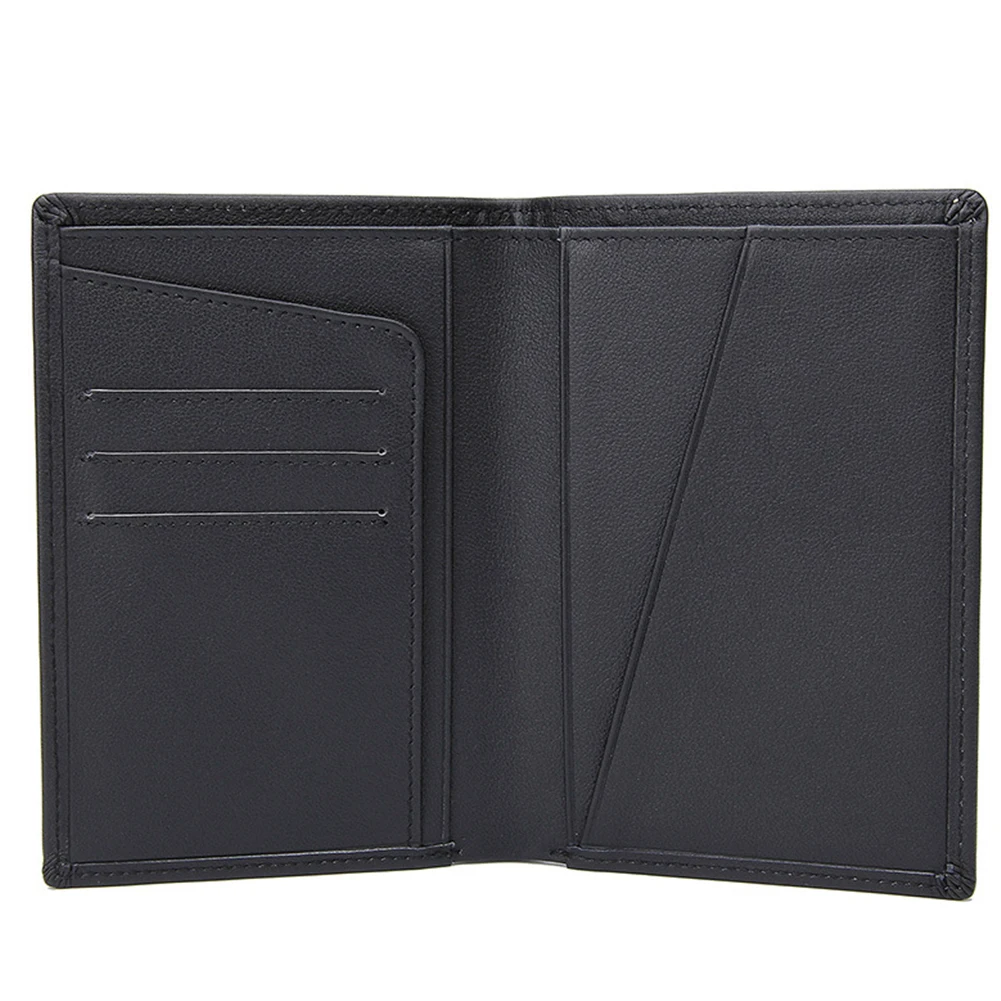 

Slim PU Leather Passport Holder Travel Card Storage Lightweight Pocket Practical Portable Vintage Wallet Retro Folding