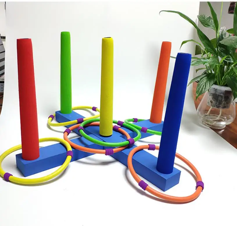 

Children throwing baby set of loops kindergarten outdoor sports parent-child interactive game soft pitch circle toys