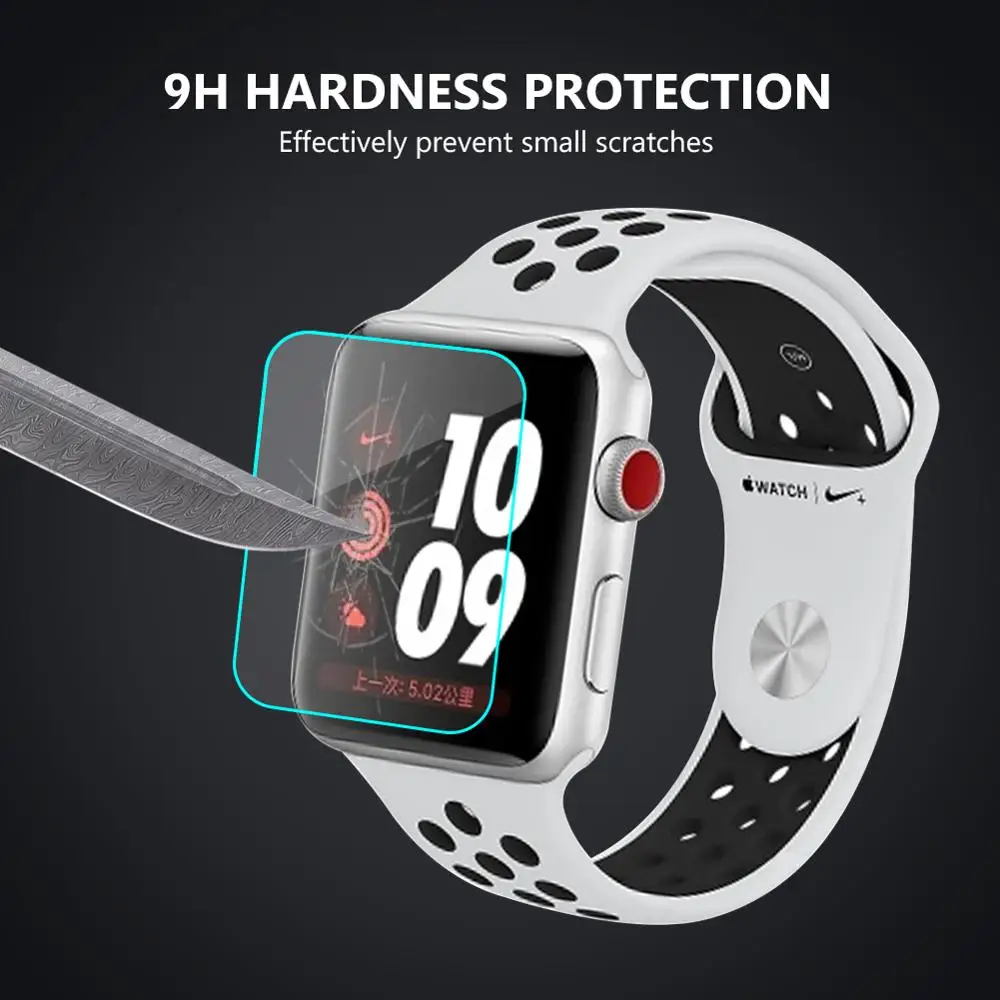 0,3 мм Защитная пленка для экрана из закаленного стекла для Apple Watch iWatch Series 1 Series2 Series3 38 мм 42 мм аксессуар