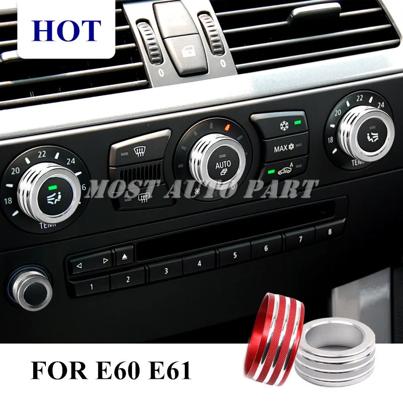 Внутренняя накладка на ручку кондиционера и звука для BMW 5 серии E60 E61 2004 2012