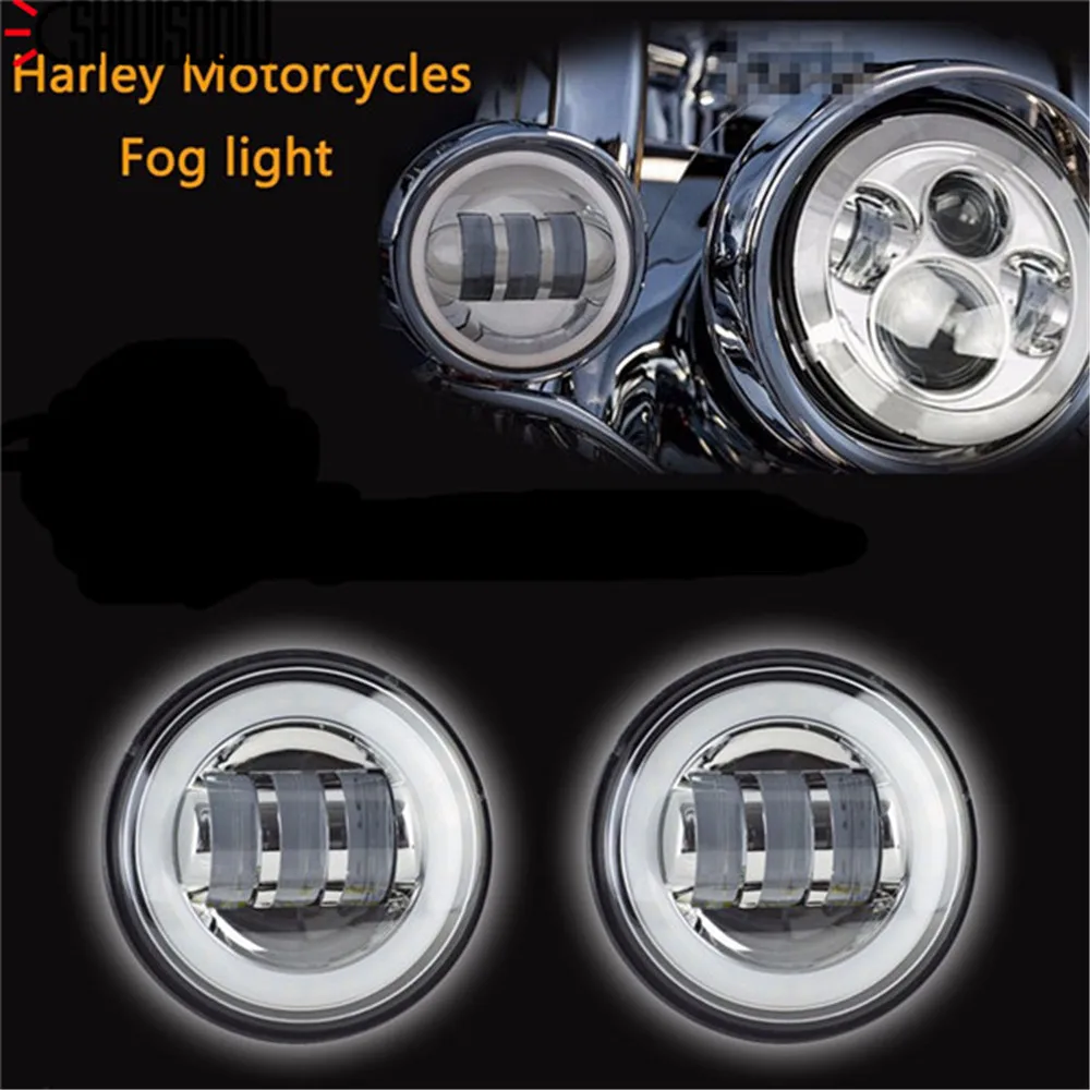 Передняя светодиодная фара 4 5 дюйма для Moto комплект противотуманных фар 7ich moto rcy