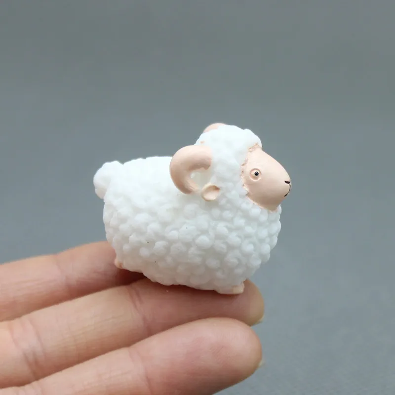 

Micro-landscape Simulation Mianyang Small Animal Figure Sheep Bleating Children's Cognitive Model PVC Lamb Doll Figurines