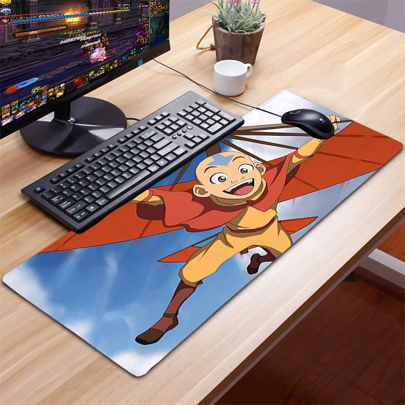

Avatar The Last Airbender 80x30CM Mouse Pad Mat Computer Mousepad 90x30cm Natural Rubber XXL gamer desk mat Gamer keyboard Mouse