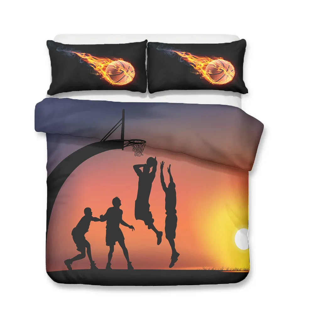 Рождественское детское Спортивное постельное белье из микрофибры с 3D принтом