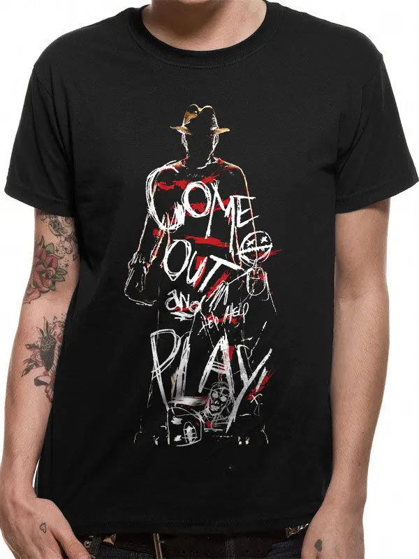 Футболка &quotКошмар на улице Вязов&quot/Фредди Крюгер &quotВыходи и играй&quot *