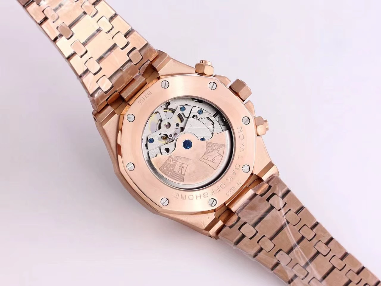 

New Automatic Mechanical Rose Gold Black Blue OAKS Tourbillion Men Sapphire Glass Stainless Steel Royal Limited Sport Watch