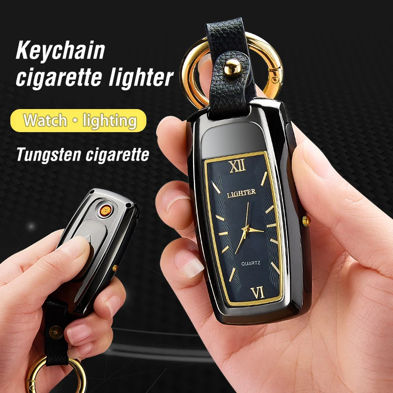 Многофункциональная зажигалка с USB зарядкой плазменная дуга брелок светодиодный