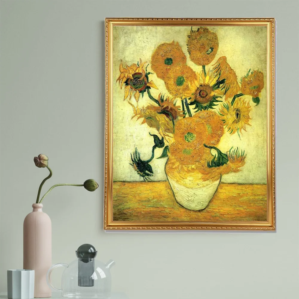 Наружная рамка для картины маслом по номерам деревянная алмазной живописи