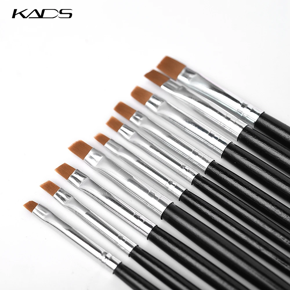 Kads 10 шт./компл. Décoration d'ongles Дизайн Cepillos спираль гелевая ручка подсказки для