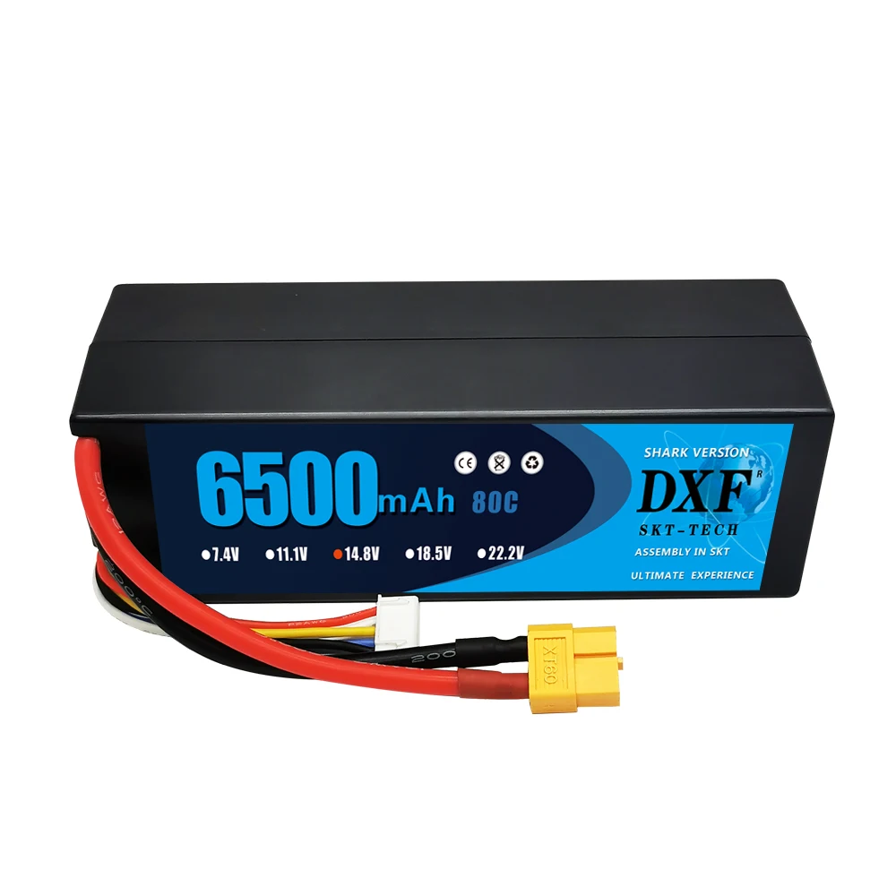 2 шт dxf батарея 4s lipo 148 v 6500 мач 5200 мач 80c 100c н