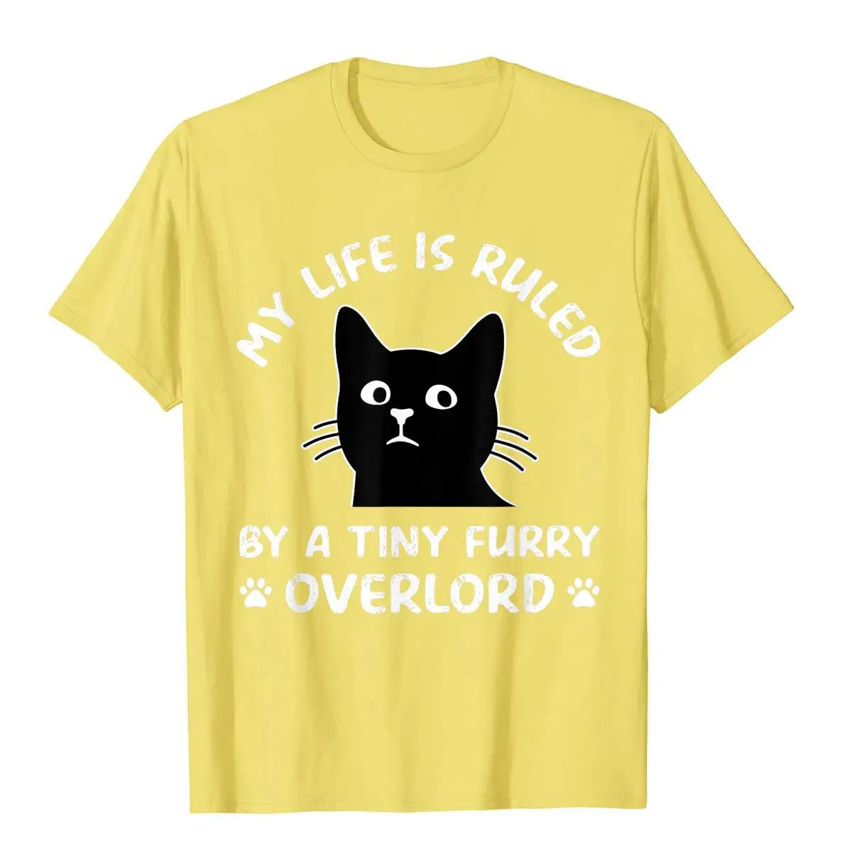 Моя жизнь управляется крошечной пушистой забавной кошкой Винтажная Футболка