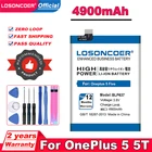 LOSONCOER 4900 мАч BLP637 Аккумулятор для Oneplus 5 One Plus 5 Five One Plus 5 мобильный телефон аккумулятор