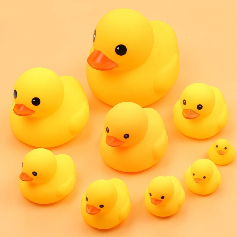 Новый поплавок животное Kawaii воды резиновая утка плавать Забавная детская