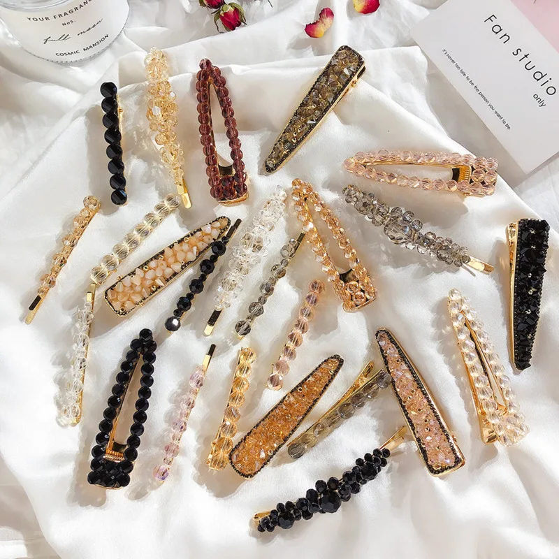 SP&CITY корейский стиль Ins заколка для волос с кристаллами Стразы по краям девушек