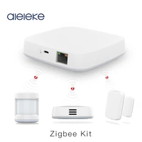 tuya zigbee smart gateway hub home automation scene security alarm kit pir doorwindow temperaturehumidity sensor smart life