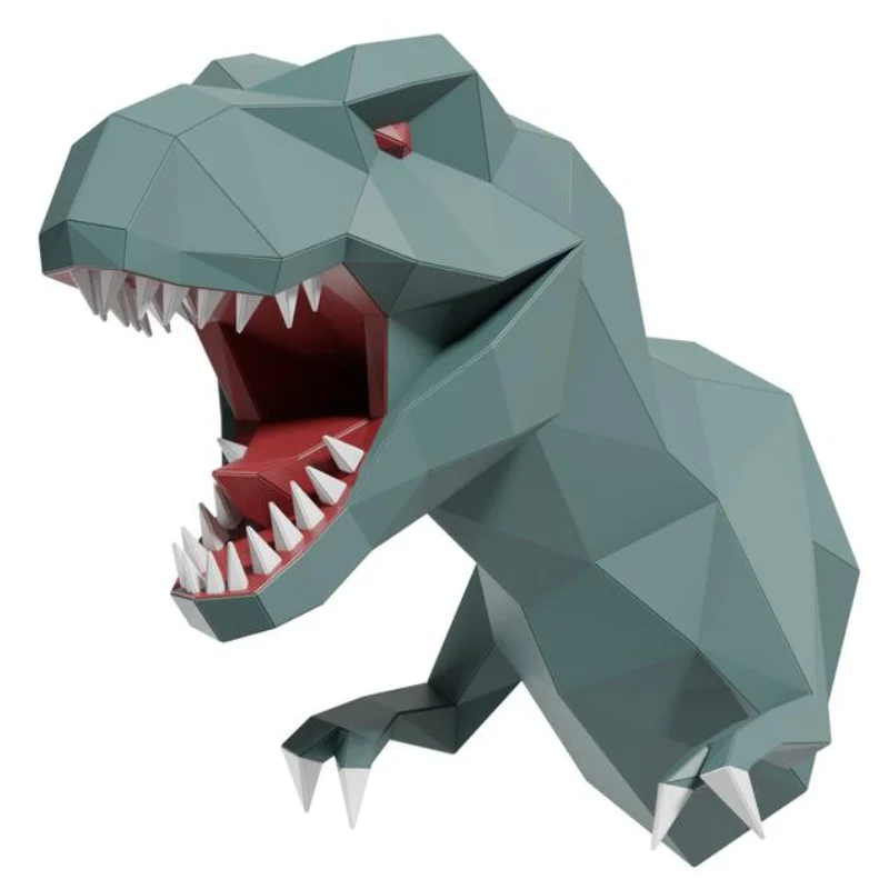 Художественное ремесло игрушки сделай сам 3D бумажная модель динозавра статуя