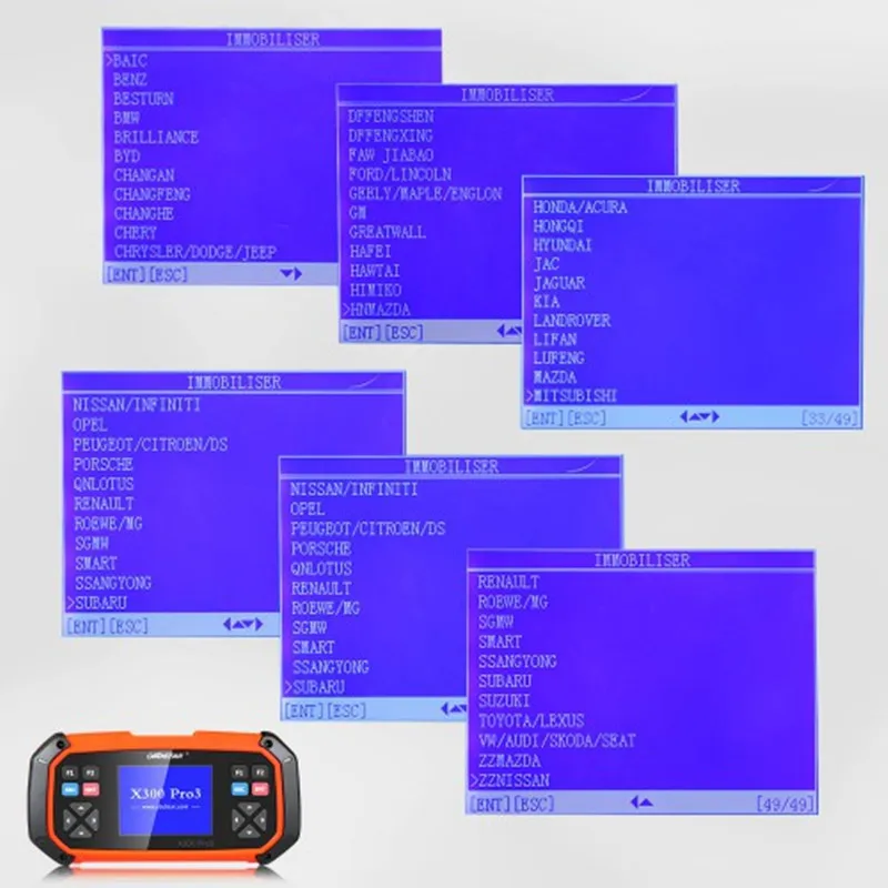 Стандартный иммобилизатор EEPROM OBDSTAR X300 PRO3 для чипа T-oyota G &amp H все ключи потеряны в
