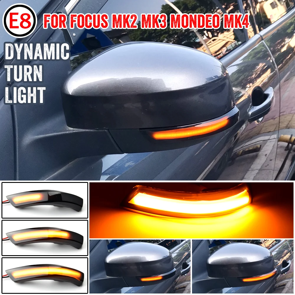 

Dynamic Turn Signal Light LED Side Mirror Sequential Indicator For Ford Kuga Escape C520 EcoSport 13-18 Focus 3 MK3 SE ST RS US