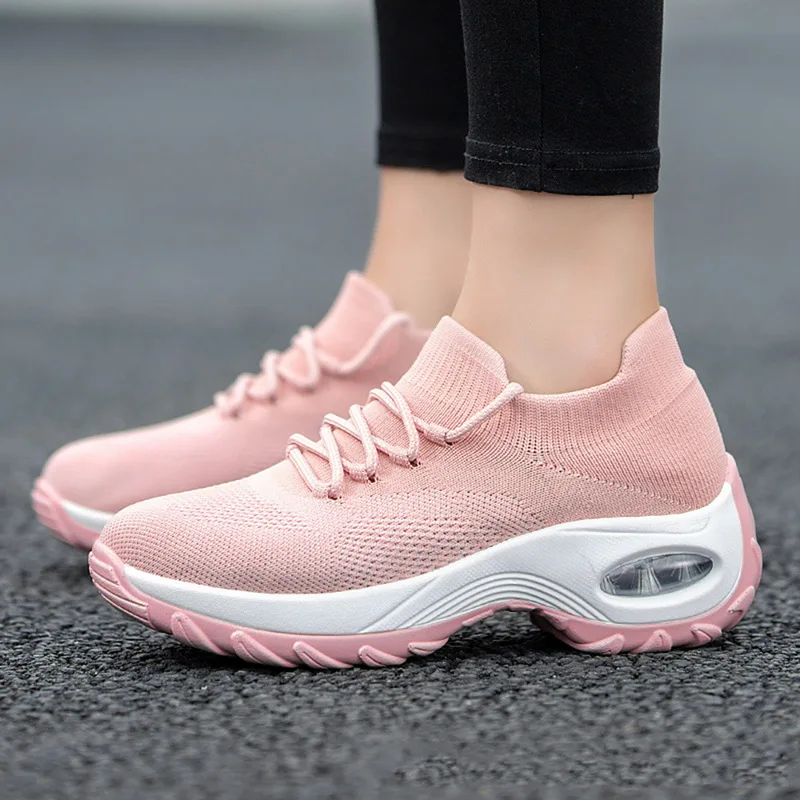 LASPERAL 2019 Platform Sneakers Shoes Breathable Casual Fashion Height Increasing Ladies Plus Size 36-42 | Обувь