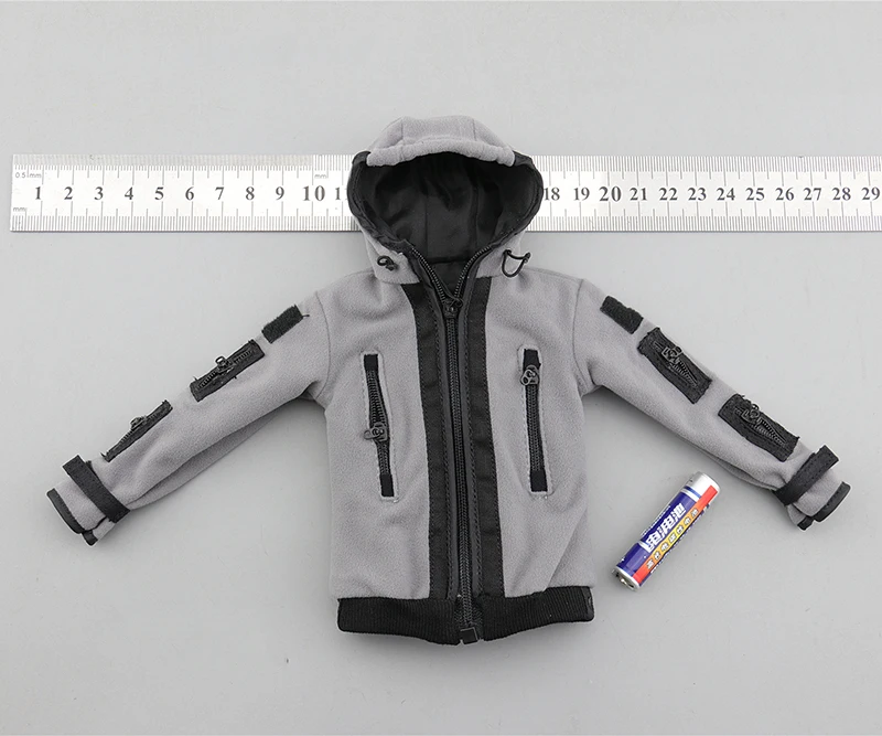 

1/6 Scale FS73033 Male Hooded Fleece Coat Model for 12''Male Figures Body