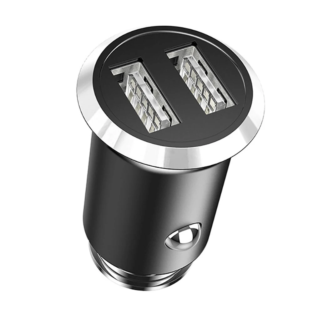 5V 3.1A двойной usb-порт металлический Быстрый зарядный автомобильный мобильный