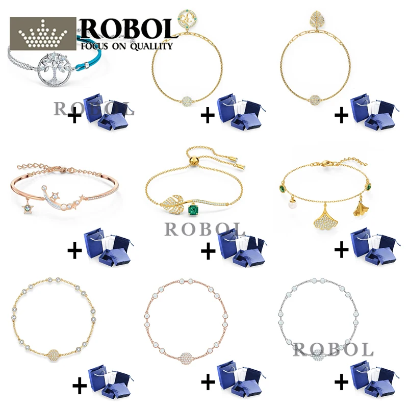 

Swa High Quality Bracelet REMIX Series with Engraved Women Jewelry Gift Party Wedding Jewelry Free Shipping