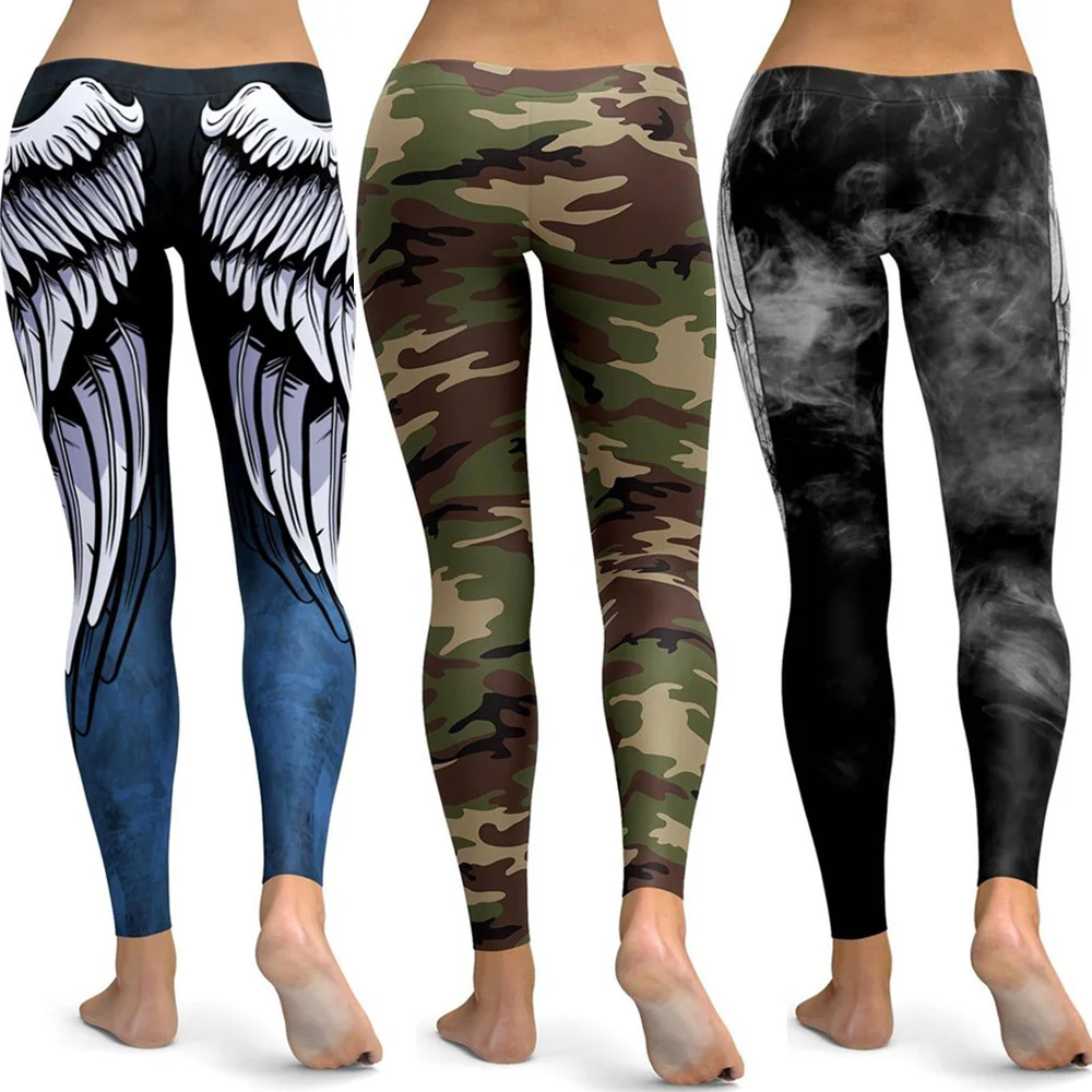 Женские мраморные штаны для йоги модные с высокой талией облегающие отдыха