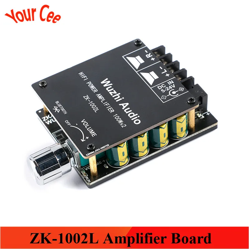 ZK-1002L плата мини-усилителя 2 0 Стерео Bluetooth-Совместимость 5 Беспроводная