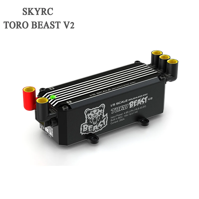 SkyRC Toro Beast V2 200A бесщеточный ESC с 15A BEC программируемый для 1/5 масштаб автомобиля