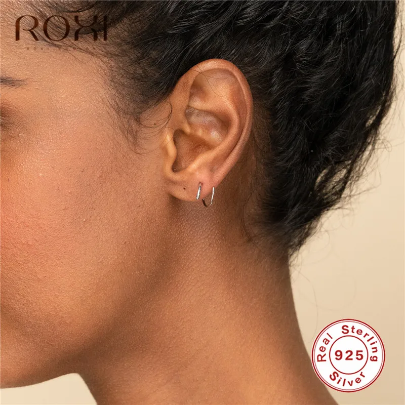 Маленькие кости для ушей ROXI из стерлингового серебра 925 пробы кольцо с пряжкой