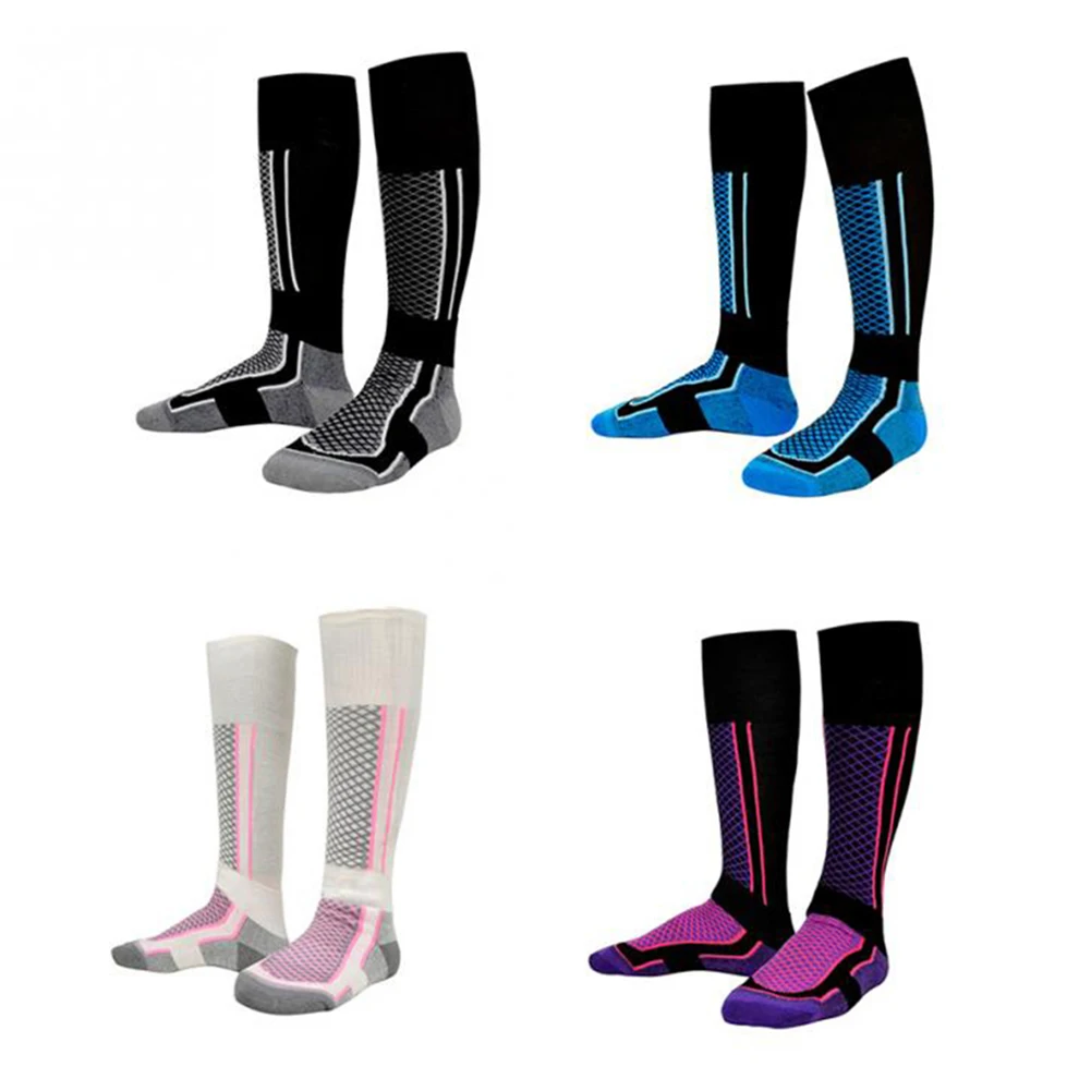 Men Women Ski Socks Wearproof Hiking Long Warm Breathable Winter Outdoors Skiing Snowboarding Thermosocks HOt Sale | Спорт и