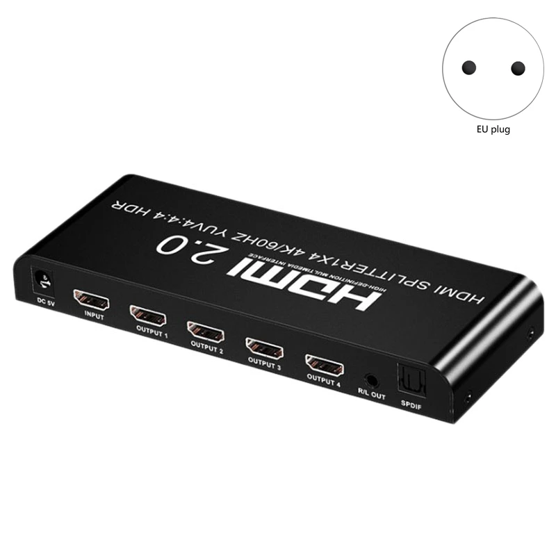 HDMI сплиттер HD 4K @ 60 Hz 1 в 4 Out HDMI2.0 коммутатор usb-хаб переключатель подключения для