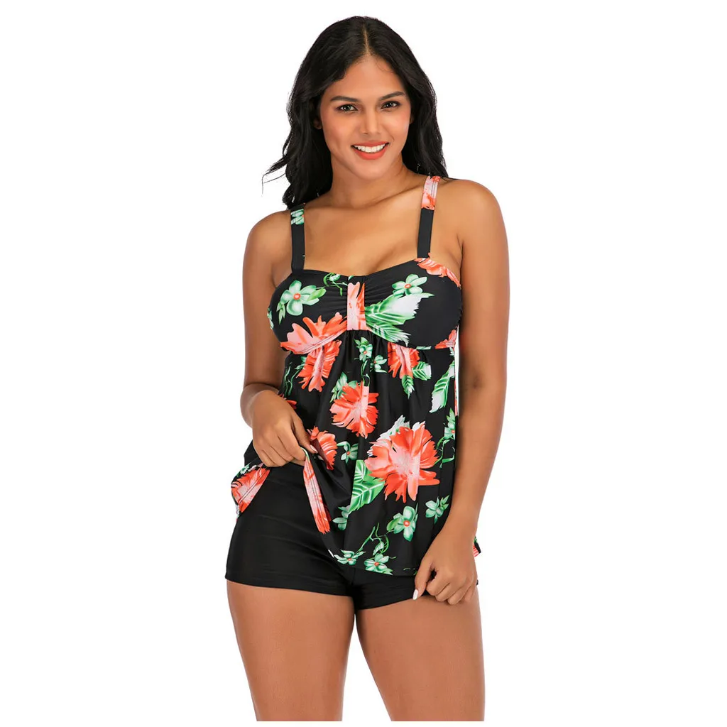 Модный комплект бикини для женщин 2020 танкини комплекты с шортами мальчиков