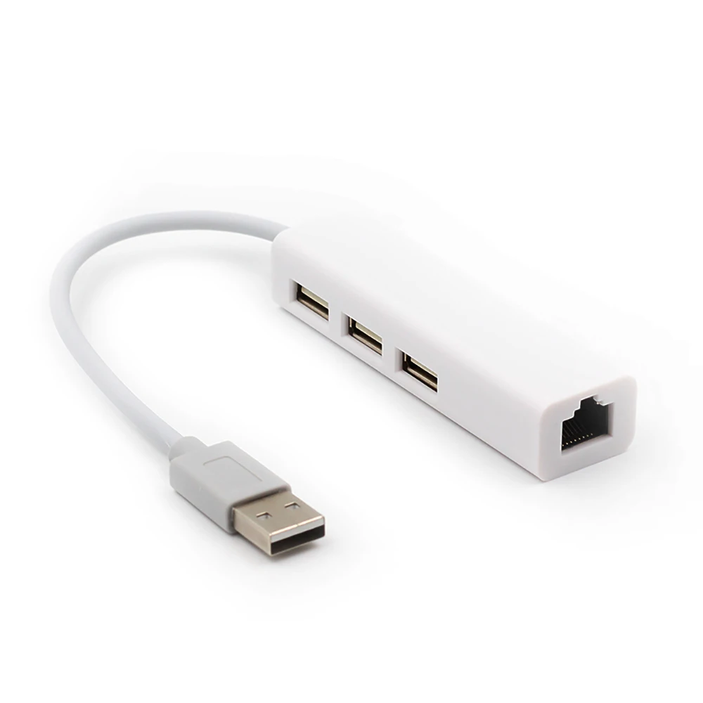 Сетевая карта USB Ethernet usb-хаб/RJ45 10/100 Мбит/с адаптер для Mac IOS ноутбуков ПК Windows RTL8152