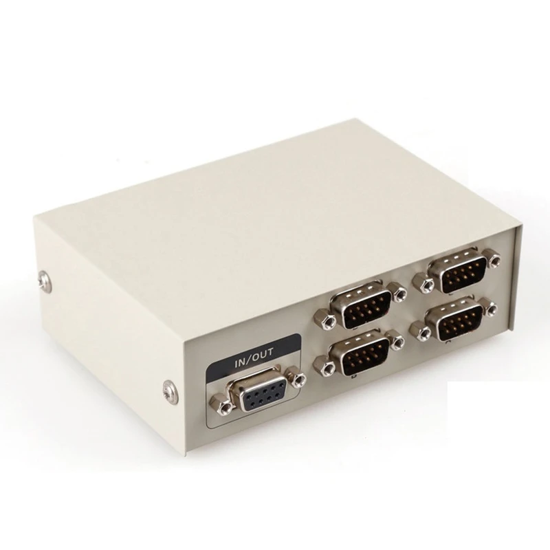 4 Port Rs-232c 9-pin Switch for Pc Serial Sharing Splitter Device Case 101A | Компьютеры и офис