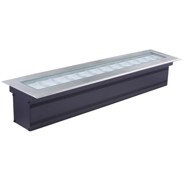 

DMX512 control outdoor IP68 RGB 3IN1 9W 24w recessed linear led wall washer light with 2 years warranty