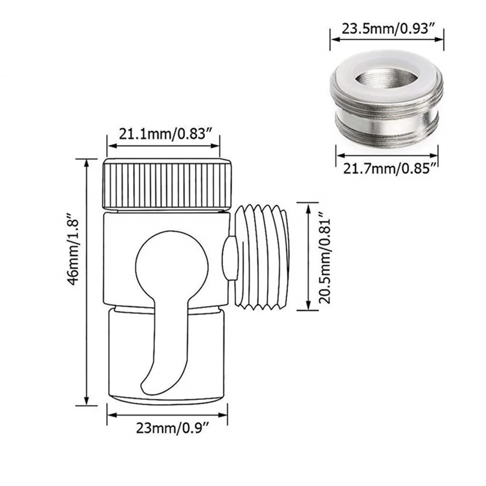 

Switch Faucet Adapter Kitchen Sink Splitter Diverter Valve Water Tap Connector For Toilet Bidet Shower Bathroom Accessories