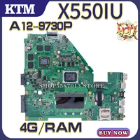 x550ik for asus x550i x550iu xv50i vx50iu vx50ik laptop motherboard mainboard 100 test ok a12 9730p cpu 4gram