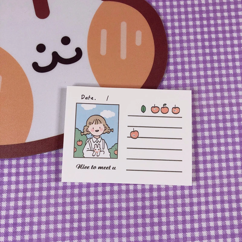 50 листов/партия Kawaii корейский INS студенческий блокнот для рукоделия N Times Sticky Notes