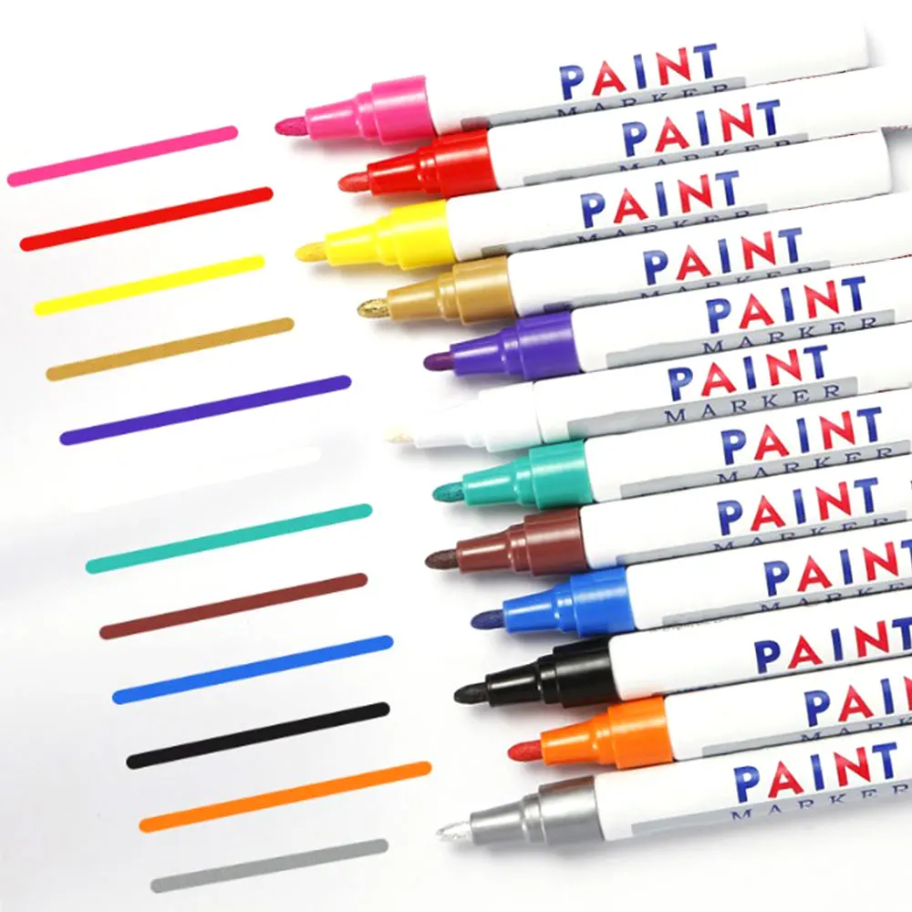 12 шт. водонепроницаемые цветные маркеры цветов|Украшения своими руками для