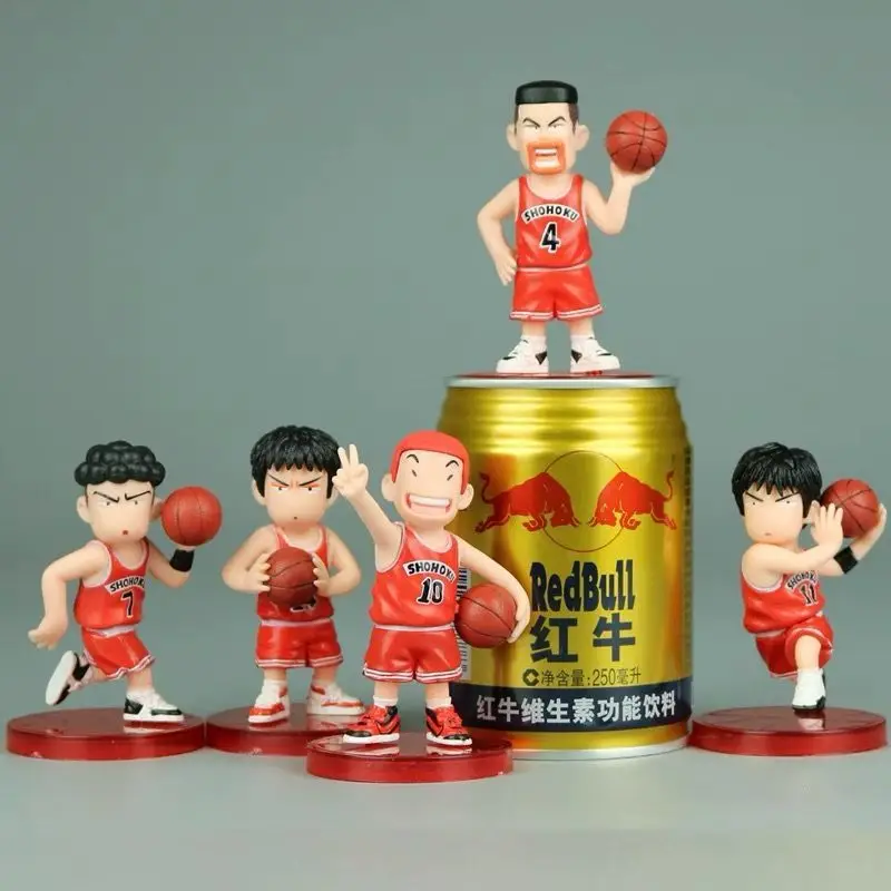 5 шт./компл. аниме Slam Dunk Q версия Akagi Sakuragi Hanamichi Rukawa Takenori Miyagi ручная работа куклы
