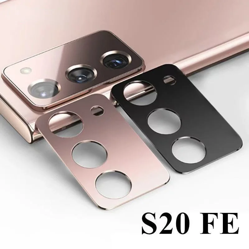 

For Samsung Galaxy S20 S21 Ultra Plus FE Luxury Camera Guard Circle Metal Lens Protector Case Cover Camera Lens Protective Cover