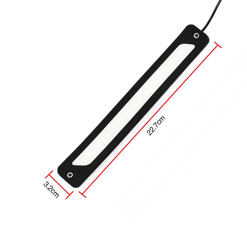 

Side Light Strip LED License Marker Parking Plate Power Backup Running Black