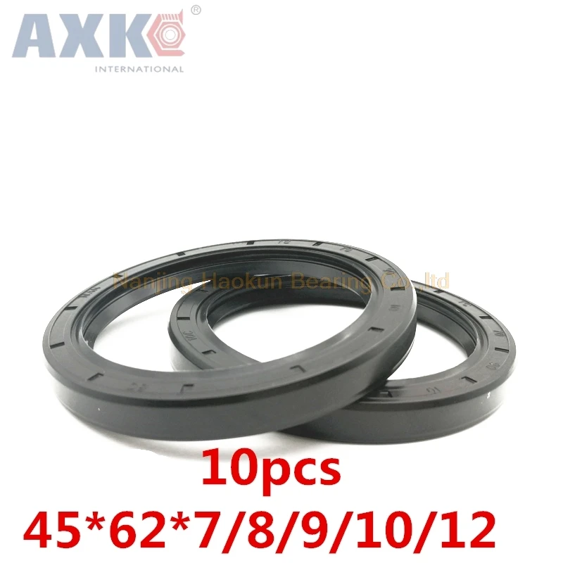 AXK 10 шт. TC 45x62x7 45x62x8 45x62x9 45x62x10 45x62x12 каркасный масляный уплотнитель 45*62